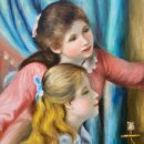 문지영의 (피아노로 전하는 이야기) | 그림이야기) 르누아르가 전하는 19세기 프랑스의 평화로운 일상ㅡ르누아르 피아노를 치는 두 소녀