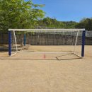 오성산업㈜ | 함안 호암중학교 운동장 축구골대 설치 사례 │ 학교 운동장 안전형 축구골대 시공 후기