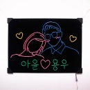 데스크리움] 네온 크리트 주문 제작 후기_ 아윤♡용우 + 단발머리여안경남