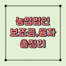 2025년 농업법인을 위한 국고보조금·융자 총정리!