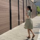 <b>패션풀</b> 플렌 반팔 원피스 벨트 세트 여성스러운 여름 원피스