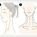 얼굴이 작아지는 림프절 마사지 이미지