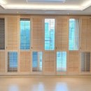 중부무도장 | 자연느낌 그대로~ 루버셔터 편백