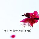 십자가의 능력(고전1:18-25) 이미지