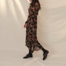 커먼유니크 울 체크 원피스 / 플라워 쉬폰 원피스 이미지