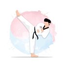 국가대표 부부 태권도 이미지