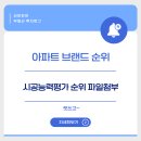 대우이앤씨 | 아파트 브랜드 순위 총정리 : 시공능력평가 순위(파일첨부)