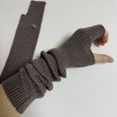 핸드니트 | 겨울팔토시 추천! 마룬파이브 니트핸드워머 브라운 실사용 후기