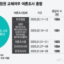 맨날 널뛰기 하는 여론조사 이미지