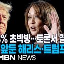 해리스vs트럼프, 첫 대면 토론 D-1…47% vs 48% 초박빙 / "밀리면 끝" 배수진 치고 토론 준비…"물, 필기구만 허락" 이미지