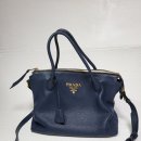 텐즈힐명품탑크리닝 | 👜프라다 비텔로 다이노 토트백 네이비 - 가방 모서리 마모 복원 수선 후기