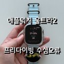 토리짐 휘트니스 | 애플워치 울트라2 리뷰 내돈내산 프리다이빙 수심 오류 as갈 예정