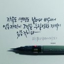 문학 한 줄 캘리그라피 이미지