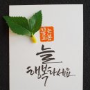캘리그라피 수제도장 이미지
