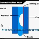 잉크젯 프린터 종류 : 서멀 버블(Thermal bubble 열거품) 방식, 피에조(Piezoelectric 압전) 방식 이미지