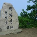 400여 년 전에 그림으로 그려진 백화산(白華山:933m) 이미지