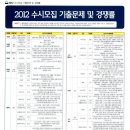 2012 수시기출문제 및 경쟁률 이미지