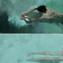 수채화와 드로잉 이미지