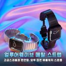 얼루어웨이브 애플워치 메탈 스트랩 울트라 SE 호환 링크 브레이슬릿 솔직 후기