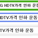 네이버-다음 검색창에 "삼성-LG HDTV가격 인하 운동" 검색하기 이미지