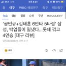 '공민규+김태훈 6안타 5타점' 삼성, 백업들이 일냈다...OO 꺾고 4연승 [대구 리뷰] 이미지