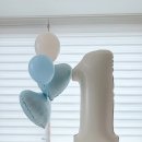 아기 1-3개월 개월수 기록 셀프촬영 🎈 김포 파티 헬륨풍선 [인디스타임] 내돈내산 후기 🩵💛💜
