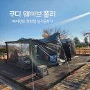 캠핑 장비 쿠디 웨이브 에어텐트 폴리 타프용 TPU 추가 피칭 실사용 후기