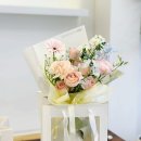베이지 꽃 | 일산꽃집 무드베이지 기념일 꽃다발 후기