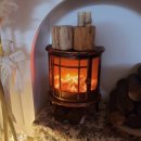 내 방에 감성 한 스푼, 따뜻한 라탄 무드등 엮기 | 빛내는사람들 LED 벽난로 불멍 불타는 무드등 G형