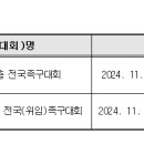 2024 대한민국족구협회 전국/위임 대회 추가 승인 안내 이미지