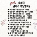 상황별 다른 축의금액수 이미지