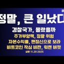 이제와서, 큰일났다/경찰국가로 가는 것, 몰랐을까/주가 부양책, 너무 위험/맨정신으로,투자수익률 보라...11/29 1129 공병호TV 이미지