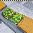 야간오일파스텔드로잉 이미지