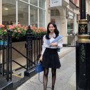 페이지 유 헤어(PAGE U HAIR) | page-u 페이지유 메리노울 카라 반팔 니트 원피스 구매 후기(봄 가을 겨울 니트 미니 원피스 추천)