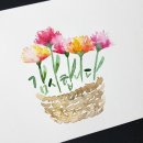 수채캘리그라피 이미지