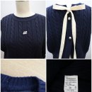 여성 럭키슈에뜨 니트 숏 베스트 이미지