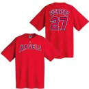 Los Angeles Angels of Anaheim Vladimir Guerrero Player Name &amp; Number T-Shirt by Athletic Majestic 이미지