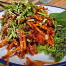 무침회와 비빔밥 이미지