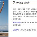 팔운동 (복합동작)- One-leg chair 이미지