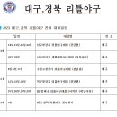 대구 경북 리틀야구잔여 대회일정 이미지