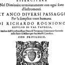리카르도 | [12년 전 오늘] 159) 리카르도 로뇨니 (Riccardo...c. 1550~after 1620, 후기 르네상스 및 바로크...