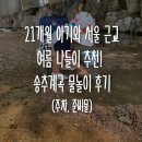 송추커피 | 21개월 아기와 서울 근교 여름 나들이 추천! 송추계곡 물놀이 후기 (주차, 준비물)