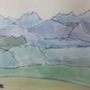 힐링 수채화 이미지