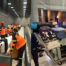 홍수로 쑤완나품 공항에서 출발편 지연 수하물 적체, 지상 직원 부족으로 이미지