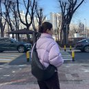 용산-155 | 르메르 라지 크루아상 백 소프트 그레인드레더 블랙 구매 후기_155cm 실착 후기