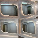 (주)지피코3공장 | 김포 오스타파라곤 현관 비정형 LED조명거울 맞춤제작 시공후기