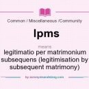 LEGITIMATIO PER MATRIMONIUM SUBSEQUENS (혼인을 통한 적출자 인정) 이미지