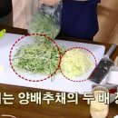 백종원 양배추 파무침 만들기 이미지