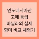 인도네시아산 고메 등급 바닐라의 실제 향미 비교 체험기
