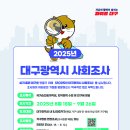 💼 「2025년 대구광역시 사회조사」 실시 이미지